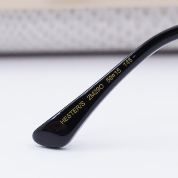 Jimmy Choo HESTER/S 02M2 9O Square Sunglasses - Black Gold/Grey Gradient main image 6